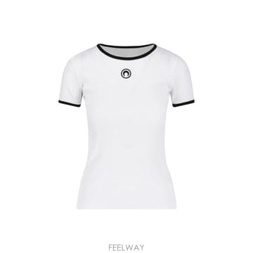 Marine Serre 26FW �������� �� �ΰ� ���� ���̺��� Ƽ���� WTT012ACJER0125 WH10 WHITE26FW �������� �� �ΰ� ���� ���̺��� Ƽ���� WTT012ACJER