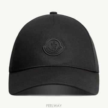 (국내A/S가능) 몽클레르 코튼 개버딘 볼캡 남성 블랙 L20913B000250U082999