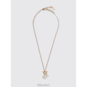 [A6] 페라가모 760806 여성 목걸이 760806-780390-ORO/WHITE