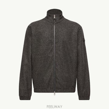(국내A/S가능) 몽클레르 레더 로고 집업 가디건 남성 다크그레이 L20918G0006889BIO989