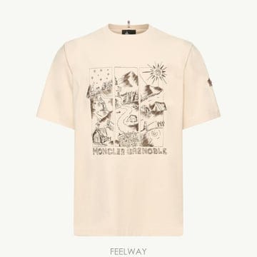 (국내A/S가능) 몽클레르 마운틴 랜드스케이프 프린트 코튼 티셔츠 남성 L20978C0000189AW1034