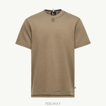 (국내A/S가능) 몽클레르 코디네이츠 로고 코튼 티셔츠 남성 올리브그린 L20978C0000489AZ9831