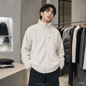 노스페이스 유럽판 헤리티지 익스트림 파일 집업 사무실 내피 간절기 플리스 자켓 화이트 듄