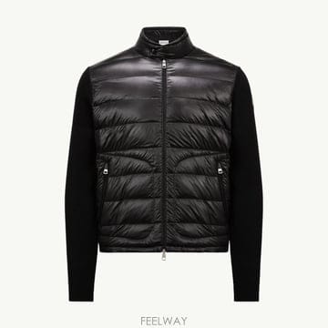 (국내A/S가능) 몽클레르 패딩 울 집업 가디건 남성 블랙 K10919B00016M1131999