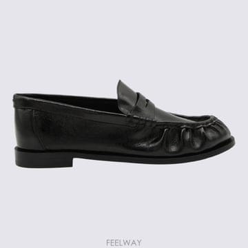 Rag   Bone 러치드 페니 플랫 슈즈 RP6226S519L BLACK TP979907987