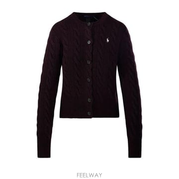 Polo Ralph Lauren 포니 자수 니트 가디건 211972104 506DAMSONMELANGE TP