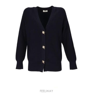 Elisabetta Franchi 브이넥 니트 가디건 MK01S66E2 H88 TP979906971