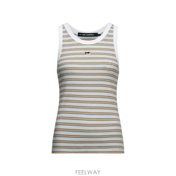 26 FW 칼라거펠트 Ikon striped tank top C1W17097F24 TP459801965
