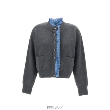 rabanne 26 FW ��� cable knit button up cardigan 26AMPU102ML0622 TP45926 FW ��� cable knit button up cardigan 26AMPU102ML06