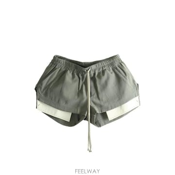 26 FW 릭오웬스 드로스트링 패널 쇼츠 RP01F6316CC TP459750182