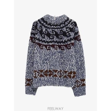 Moncler 26 FW ��Ŭ���� �׷���� Fair Isle knit sweater 9C00007N0696 TP45980026 FW ��Ŭ���� �׷���� Fair Isle knit sweater 9C00007