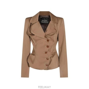 26 FW 비비안웨스트우드 Drunken Tailored asymmetric blazer 1401006CW0