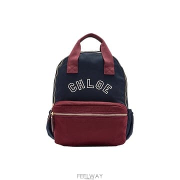 키즈 로고 자수 백팩 네이비 C21390 859