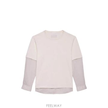26 FW 헬무트랭 레이어드 핀스트라이프 티셔츠 Q02HM505V1F TP455394851