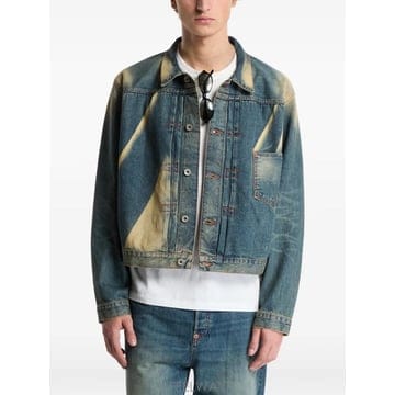 Kenzo 26 FW ���� faded effect denim jacket FG65DV3157Q7 TP45984192326 FW ���� faded effect denim jacket FG65DV3157Q7 TP45