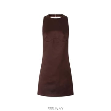 26 FW Elisabetta Franchi 체인 링크 홀터넥 미니 드레스 AB87162E2 TP456431