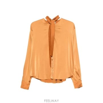 26 FW Forte Forte 푸시보우 버튼다운 셔츠 15072MYSHIRT TP456475790