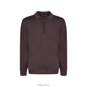 26 FW Canali 하프 지퍼 폴로 칼라 스웨터 C0572MK01149501 TP459827096
