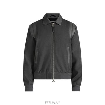26 FW Maniere De Voir 데니스 인 그레이 테일러드 바시티 재킷 MAN27492 TP45979