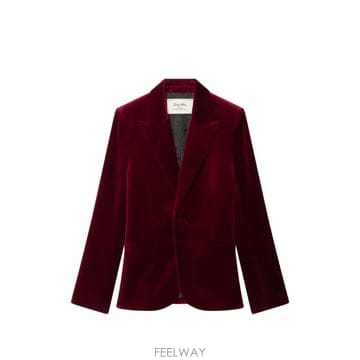 26 FW 쟈딕앤볼테르 베이비 벨벳 블레이저 WWBL01984 TP459782515