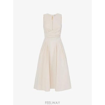 26 FW Elisabetta Franchi 태피터 보일 패브릭 드레스 AB96666E2 TP45616430