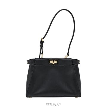 [B47]펜디 8BN374B1E6F0QA1 여성 토트백 탑핸들백 숄더백 쇼퍼백 BLACK MY PEEKABO