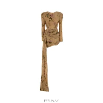 | Other Brand | [X45]MAGDA BUTRYM 144926 BEIGE ���� ���ǽ� �� �̵� �̴� �巹�� Printed st[X45]MAGDA BUTRYM 144926 BEIGE ���� ���ǽ� �� �̵� ��