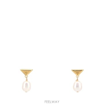 PRADA [X45]����� 1IO4252HF1 F04AZ ���� �Ͱ��� �Ǿ�� �̾ Two tone pearls and[X45]����� 1IO4252HF1 F04AZ ���� �Ͱ��� �Ǿ�� �̾