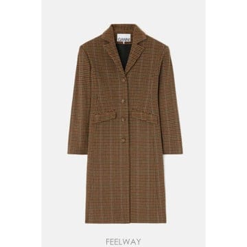 GANNI [G95]���� A1120005999 ���� ��Ʈ Ʈ��ġ��Ʈ ������ ���� HEAVY CHECK TWILL COA[G95]���� A1120005999 ���� ��Ʈ Ʈ��ġ��Ʈ ������ ����