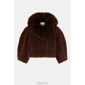 GANNI [G95]���� A1130028ZXG ���� ��Ʈ Ʈ��ġ��Ʈ ������ ���� SHEARLING JACKET[G95]���� A1130028ZXG ���� ��Ʈ Ʈ��ġ��Ʈ ������ ����