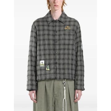 | Other Brand | 26 FW Song For The Mute check pattern patch detail jacket 2626 FW Song For The Mute check pattern patch detail jac