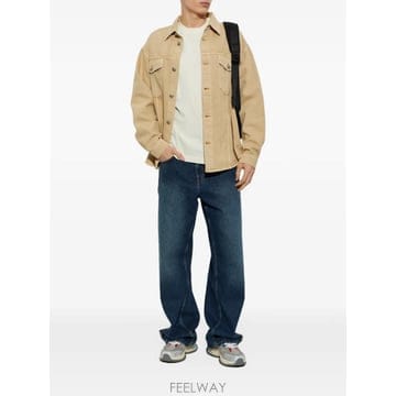 Palm Angels 26 FW �ʾ����� logo print denim shirt jacket PAMYD002DN0016303 T26 FW �ʾ����� logo print denim shirt jacket PAMYD002D