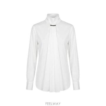 Brunello Cucinelli 26 FW ���ڷ� ��ġ�ڸ� ��Ҹ� ��� �ø��� ����콺 M0091B1G04C159 TP45976961126 FW ���ڷ� ��ġ�ڸ� ��Ҹ� ��� �ø��� ����콺 M0