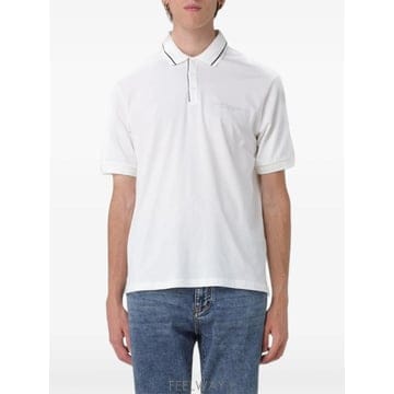 Armani 26 FW Armani Exchange logo embroidered tipped polo shirt XM026 FW Armani Exchange logo embroidered tipped polo shi