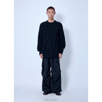 26 F/W 요지 야마모토 하프 CARDIGANTUCK TUCK 라운 B0112500886