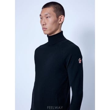 26 F/W 몽클레어 울 블렌드 폴로 넥 점퍼 L2097 9F0000 B0112500889