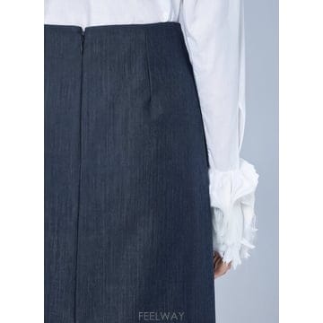 26 F/W 질샌더 미디 스커트 WITH 프론트 PLEATS J03M B0112500902