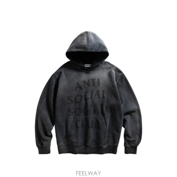Anti Social Social Club 26 FW ��Ƽ�ҼȼҼ�Ŭ�� Missing logo print faded effect hoodie MISSIN26 FW ��Ƽ�ҼȼҼ�Ŭ�� Missing logo print faded effect