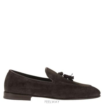 Brunello Cucinelli 26SS ���ڷ� ��ġ�ڸ� �½� �����̵� ����Ʈ ���� MZUCAHG731 DARK BROWN26SS ���ڷ� ��ġ�ڸ� �½� �����̵� ����Ʈ ���� MZUCA