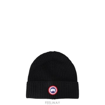 (해외배송) 캐나다구스 Canada Goose 로고 패치 니트 비니 ARCTICDISCRIBTOQUECG50