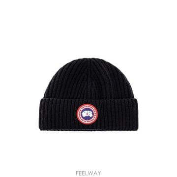 (해외배송) 캐나다구스 Canada Goose 로고 패치 골지 모자 5107U0
