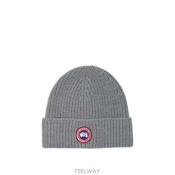 (해외배송) 캐나다구스 Canada Goose 로고 패치 니트 비니 RIBTOQUE5026M