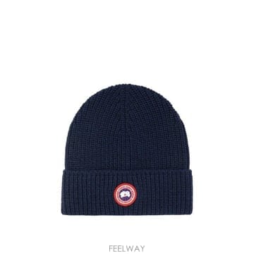 (해외배송) 캐나다구스 Canada Goose 로고 패치 니트 비니 RIBTOQUE5026M
