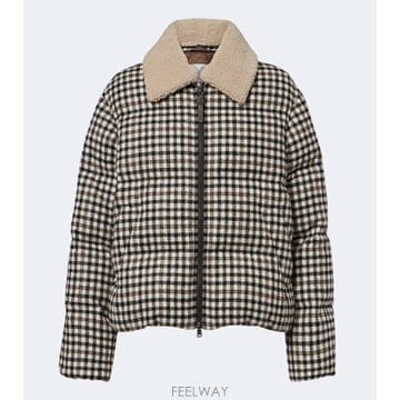 Brunello Cucinelli ������� ���ڷ� ��ġ�ڸ� Monili üũ ����ī �� ������ �ٿ� ��Ŷ������� ���ڷ� ��ġ�ڸ� Monili üũ ����ī �� ����