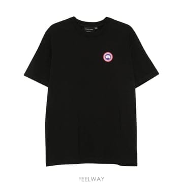 인더샵 CANADA GOOSE 캐나다구스 블랙 반팔 티셔츠