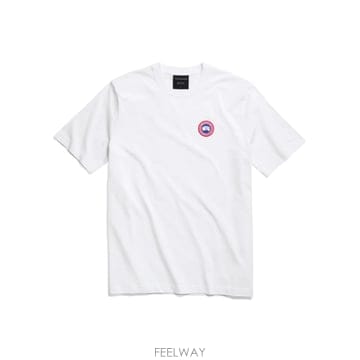인더샵 CANADA GOOSE 캐나다구스 화이트 반팔 티셔츠