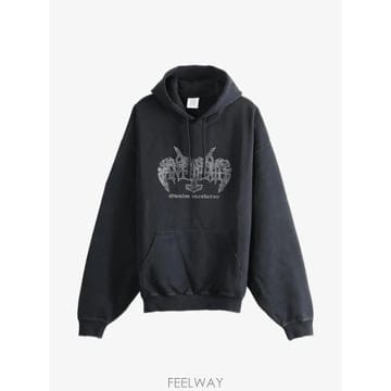 당일배송 베트멍 안티하트 그래픽 프린트 드로스트링 후디