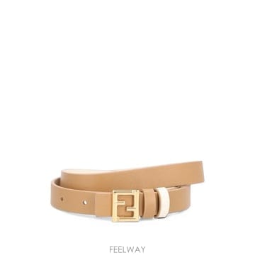 FENDI ���Ϲ�� ��� camel and parchment colour leather 20 mm reversible���Ϲ�� ��� camel and parchment colour leather 20 mm