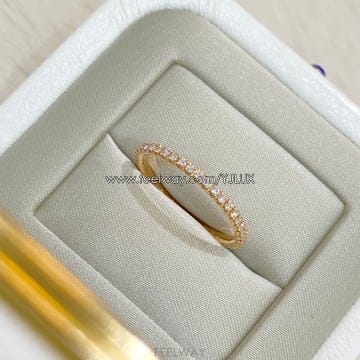 부쉐론 49 에퓨어 가드링 핑크골드 다이아 반지 Y25024