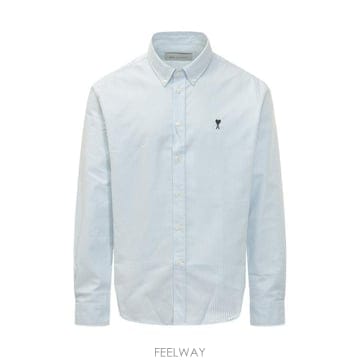 26FW 아미 긴팔 셔츠 USH878CO0087 475 BLUE CIEL
